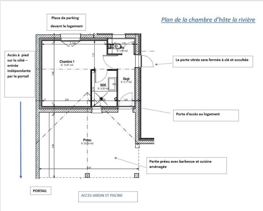 Chambre D Hote La Riviere 45M2 Jardin Et Piscine Aigrefeuille-dʼAunis Eksteriør bilde